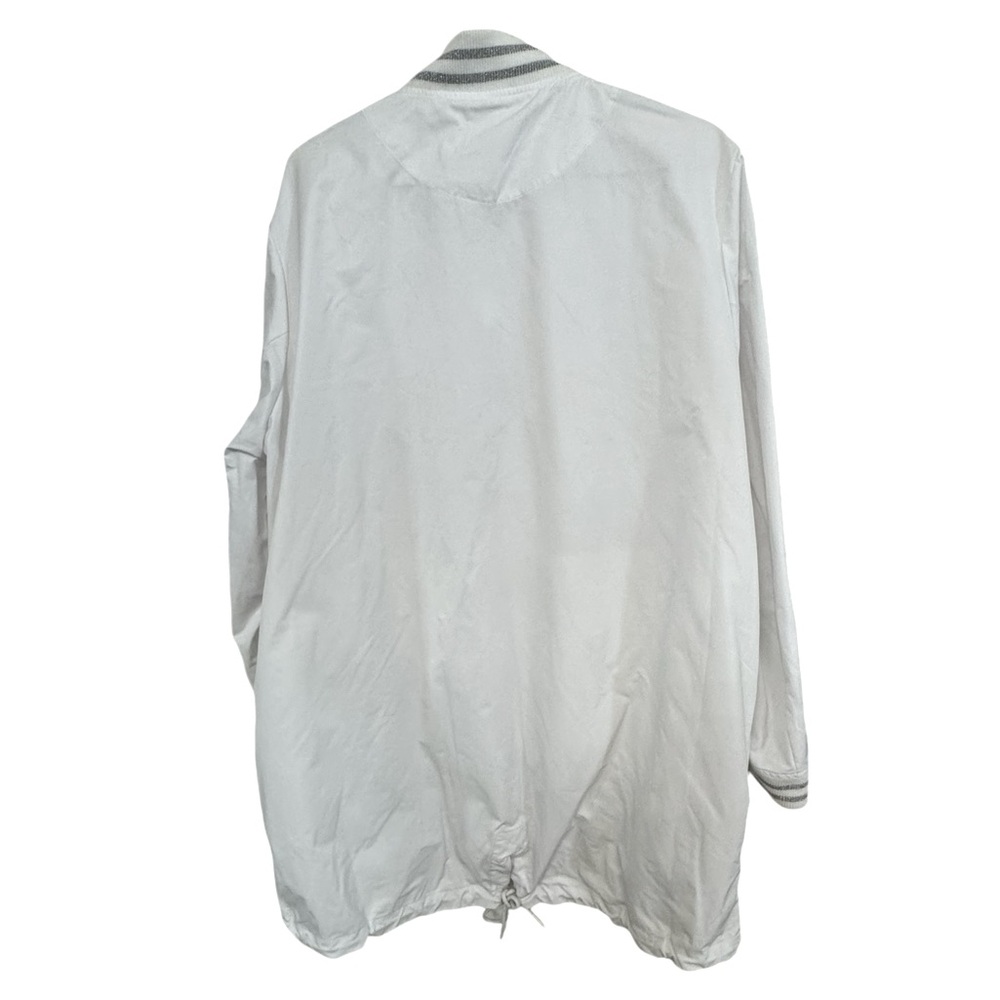 Nice High End Nike White Silver On-Field Football Trench Coat Women’s XL FIRE - Picture 2 of 11